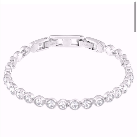 Swarovski TENNIS BRACELET, single citron crystal - Picture 1 of 6